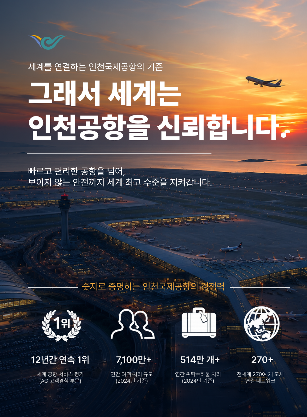 그래서 세계는 인천공항을 신뢰합니다 표지